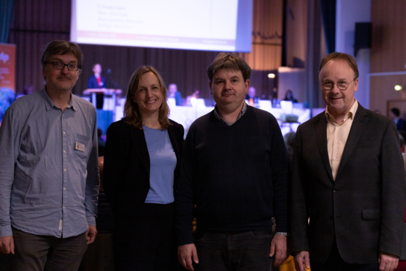 Heiko Helmbrecht, Charlotte Schmid, Bernd Wimmer und Urban Mangold (alle ÖDP)