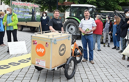 Robert Fischer (ÖDP) und Bernd Wimmer (ÖDP)