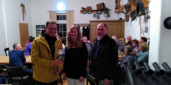 Dr. Michael Stöhr, Annette Setzensack und Konrad Pöppel (alle ÖDP)